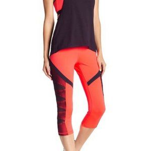 Lukka Lux Athletic Capri Size M Mesh Inserts NEW